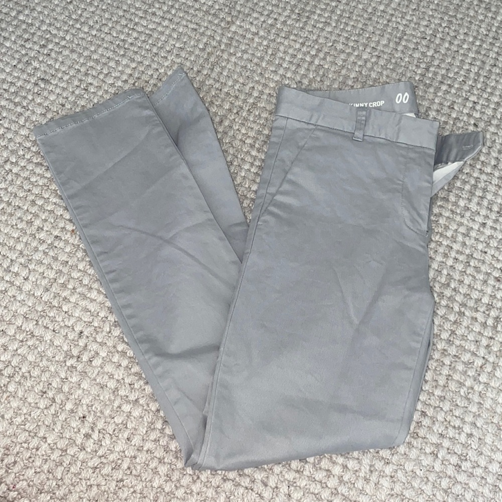 Skinny crop khakis